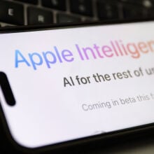 Apple Intelligence on iPhone screen